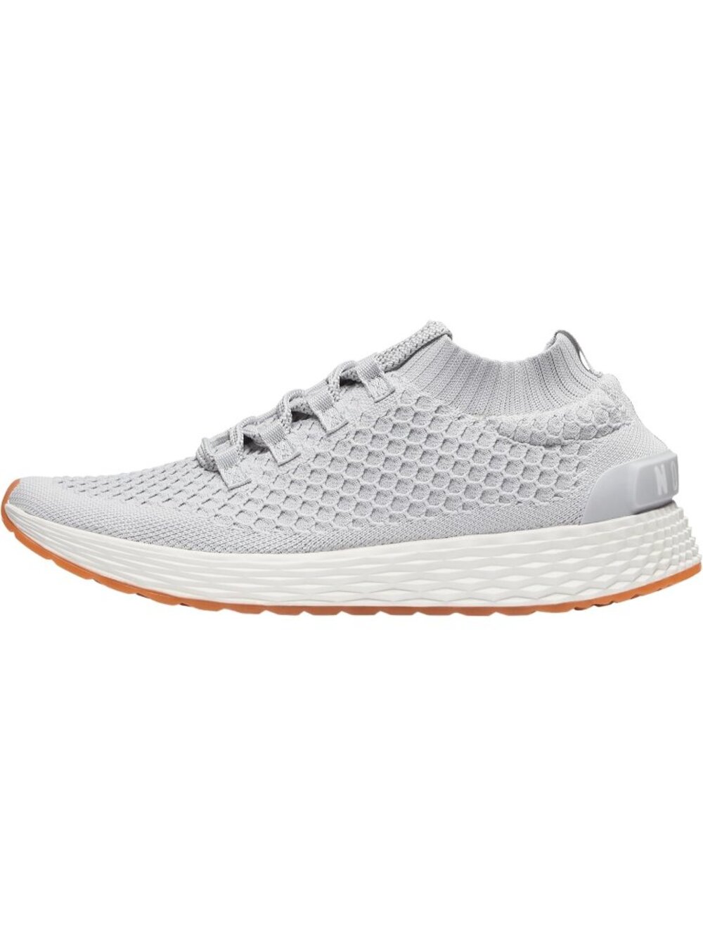 Nobull Men's Light Grey Closed Toe Lace Up Allday Knit Athletic Sneakers Shoes